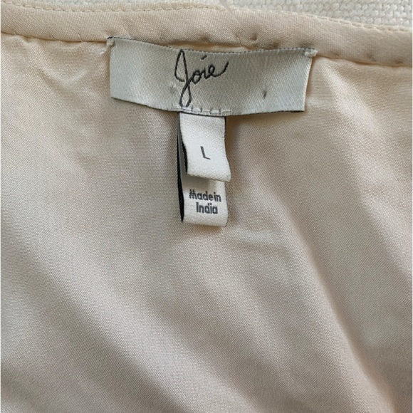 Joie Starleen Scoop Neck Beaded Tank Large cream - Picture 7 of 12